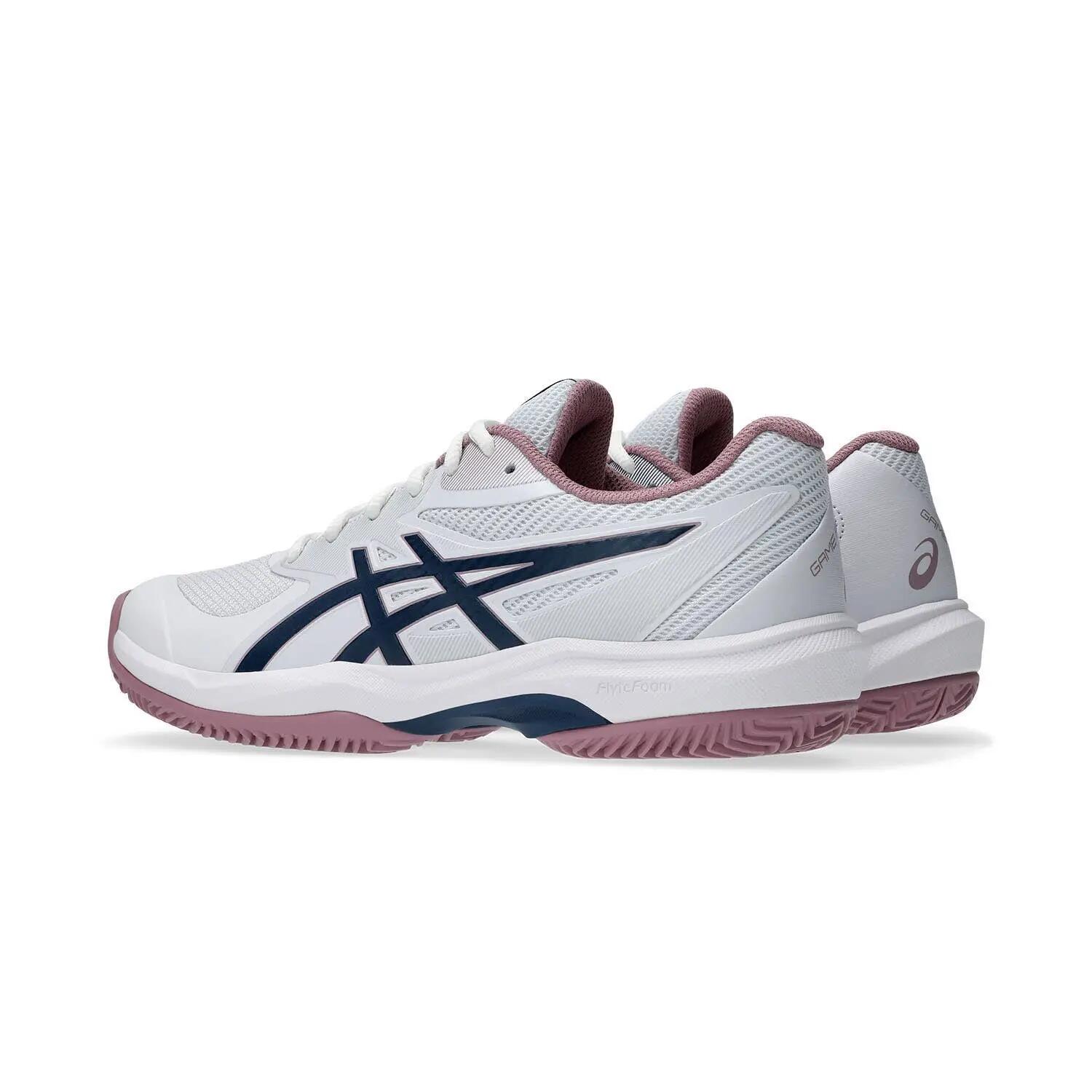 Asics Game Ff Clay-omni Court Weiss/blau/rosa Damen 1042a282 3/6