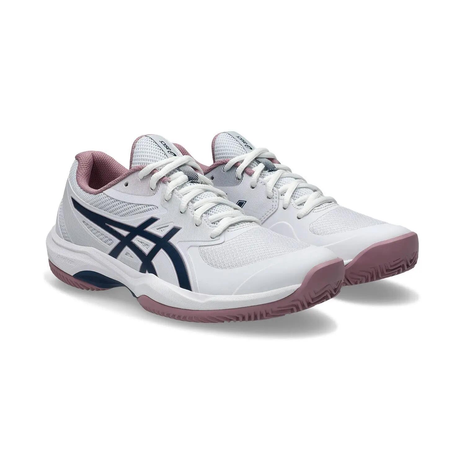 Asics Game Ff Clay-omni Court Weiss/blau/rosa Damen 1042a282 2/6