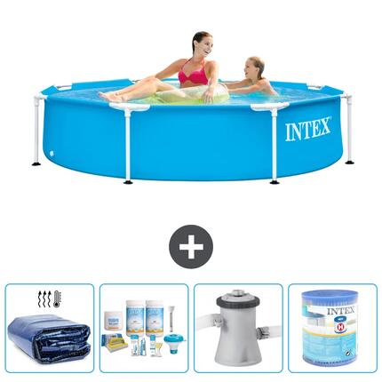 Piscine Tubulaire Ronde - 244x51 cm - 5-pièces S31410