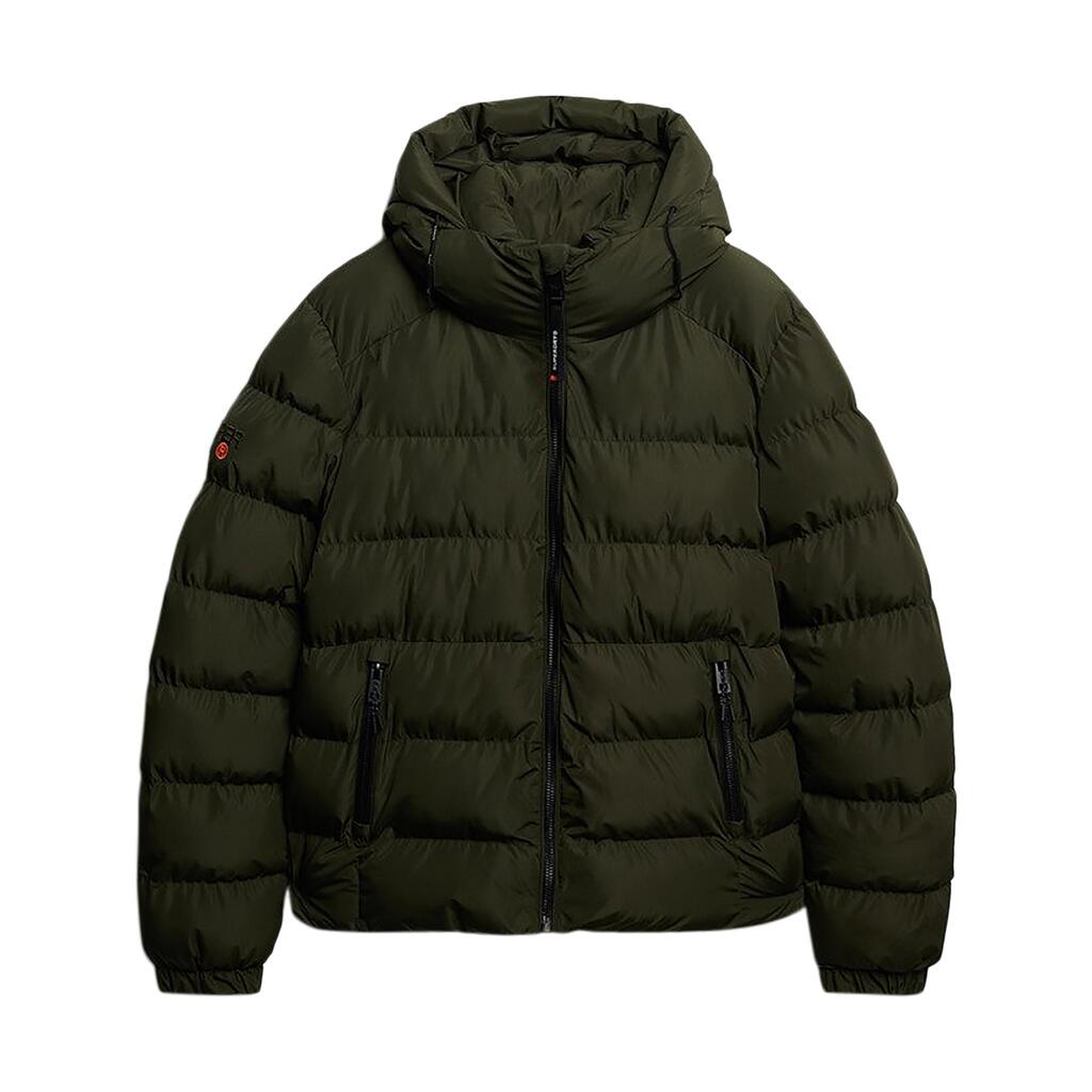 Men - Sport - Hooded Puffer Jacket - Insulated - Superdry