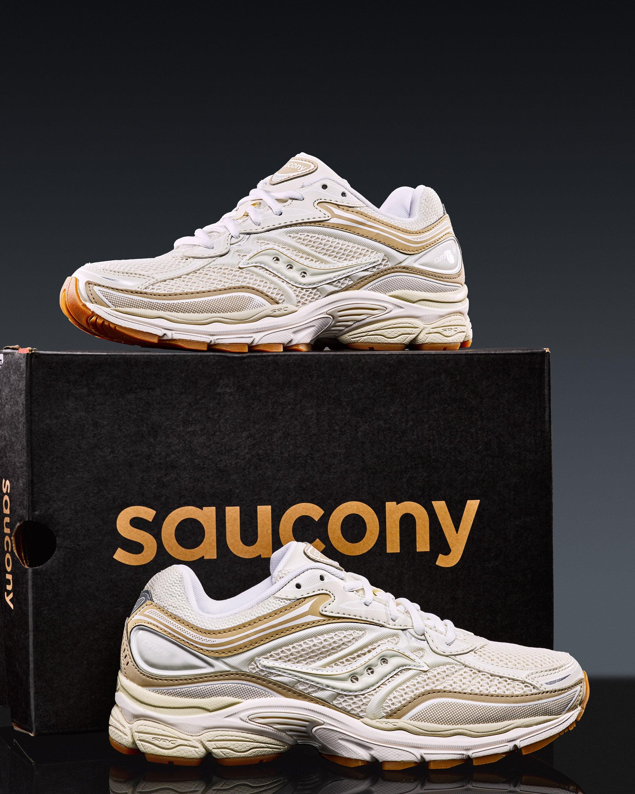 Saucony Progrid Omni 9 Beige - Double Laces 7/7
