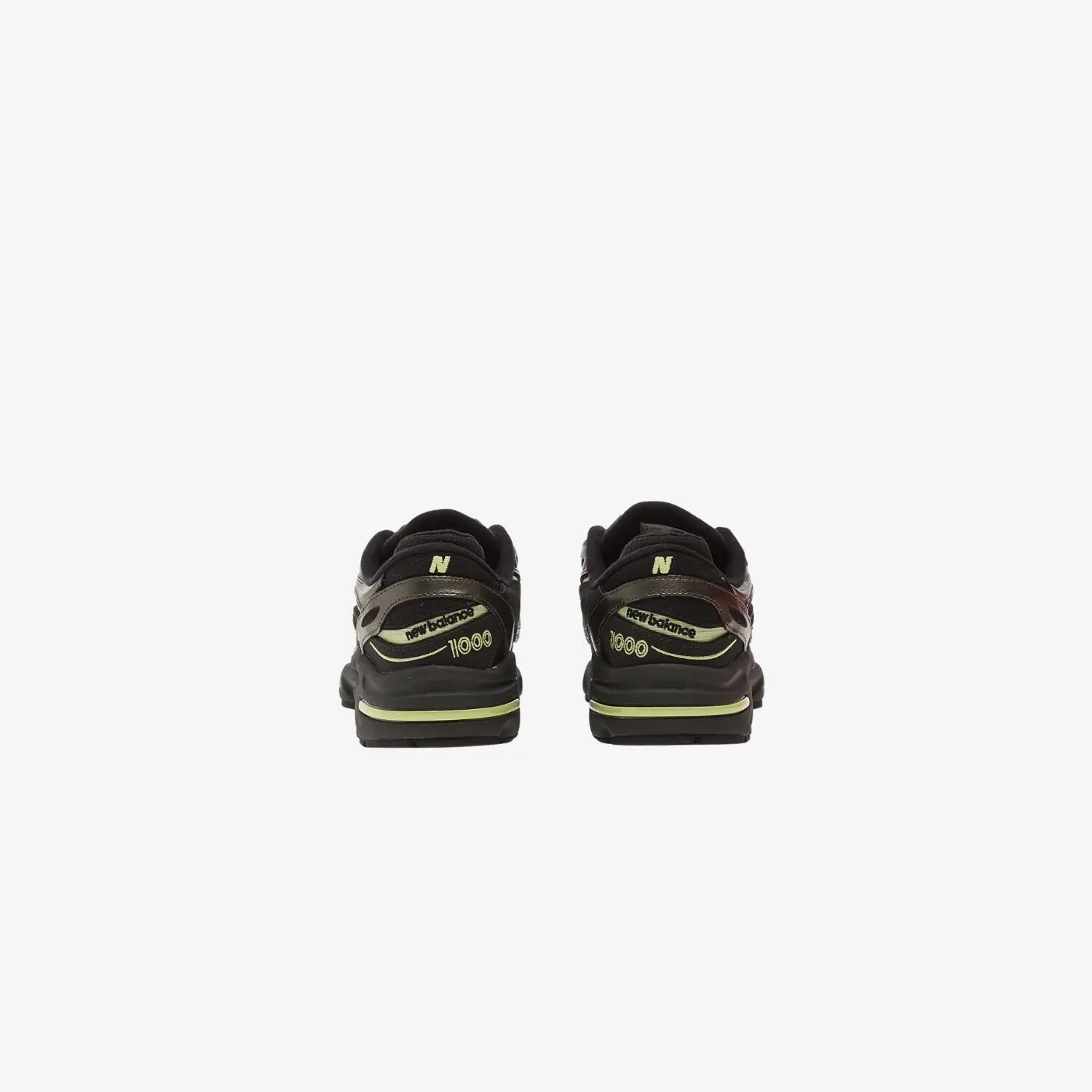 New Balance 1000 Negru Metalizat / Verde Lămâie Uscată YKK 2/5