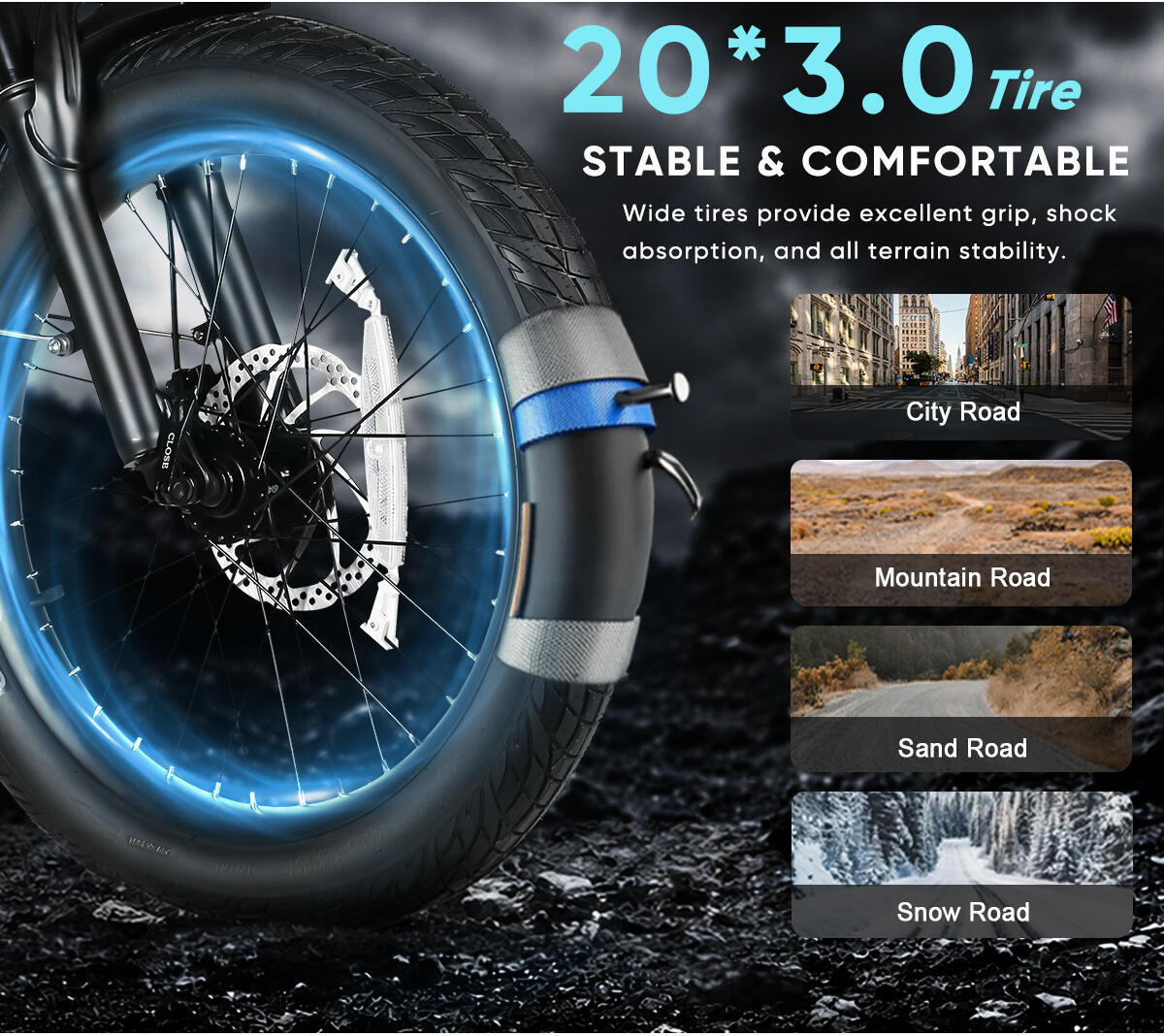 SAMEBIKE CY20 Pro opvouwbare elektrische stadsfiets met Shimano 7 5/7