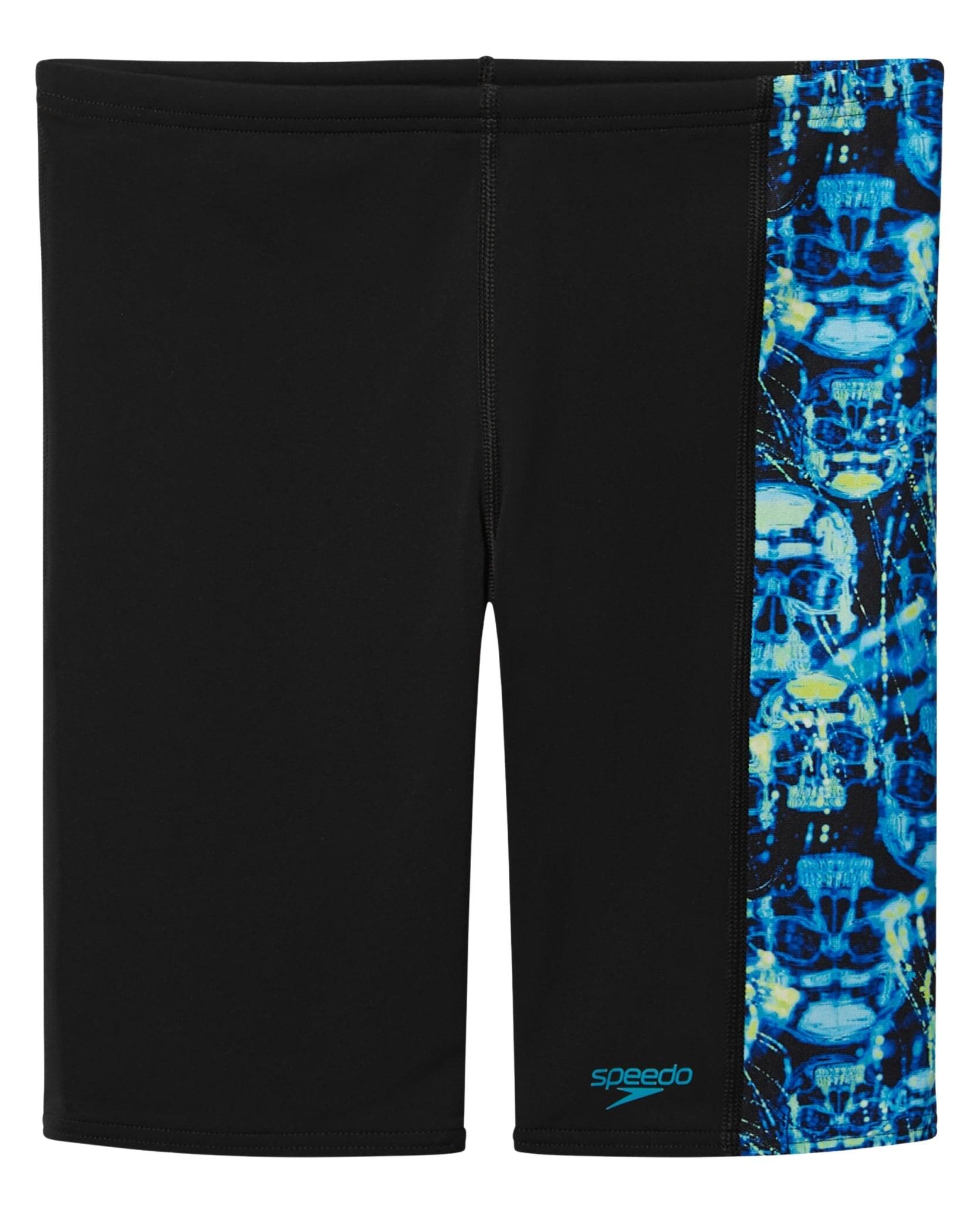 Jammer garçon Speedo Print Panel Anthracite/HyperTeal 1/4