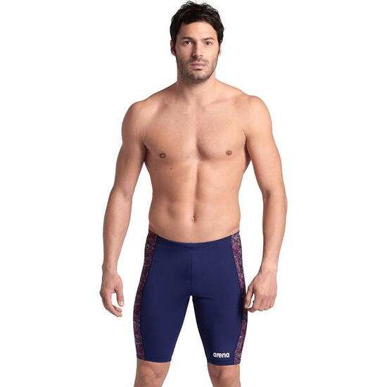 Short de bain - Natation - Homme - Abstract Tiles - Marine