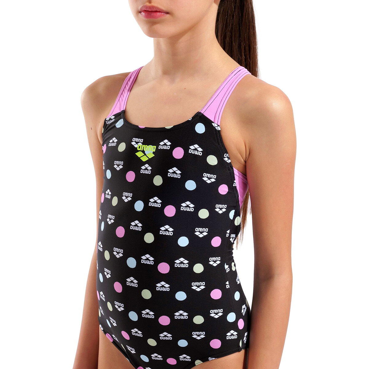 Maillot de bain - natation - fille - noir/rose 4/5