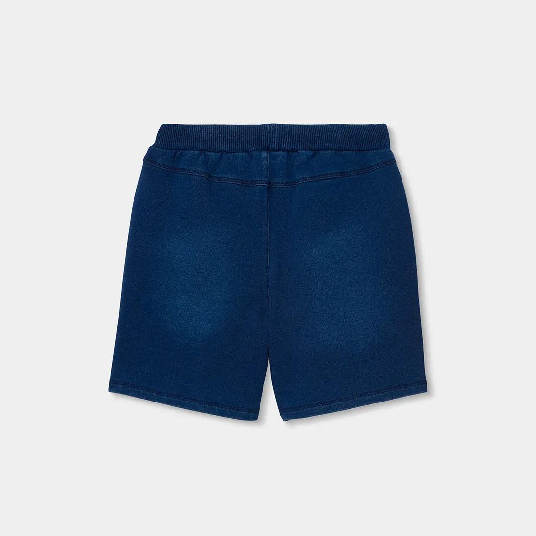 Bermudas felpa denim azul 2/4