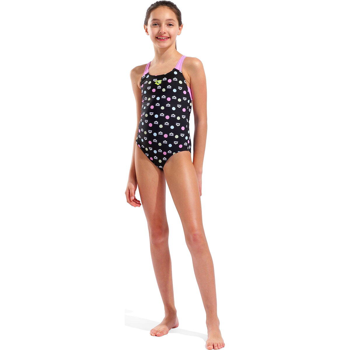 Maillot de bain - natation - fille - noir/rose 3/5