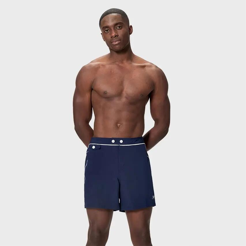 Heren Zwemshort Solid Volley Blauw 3/7