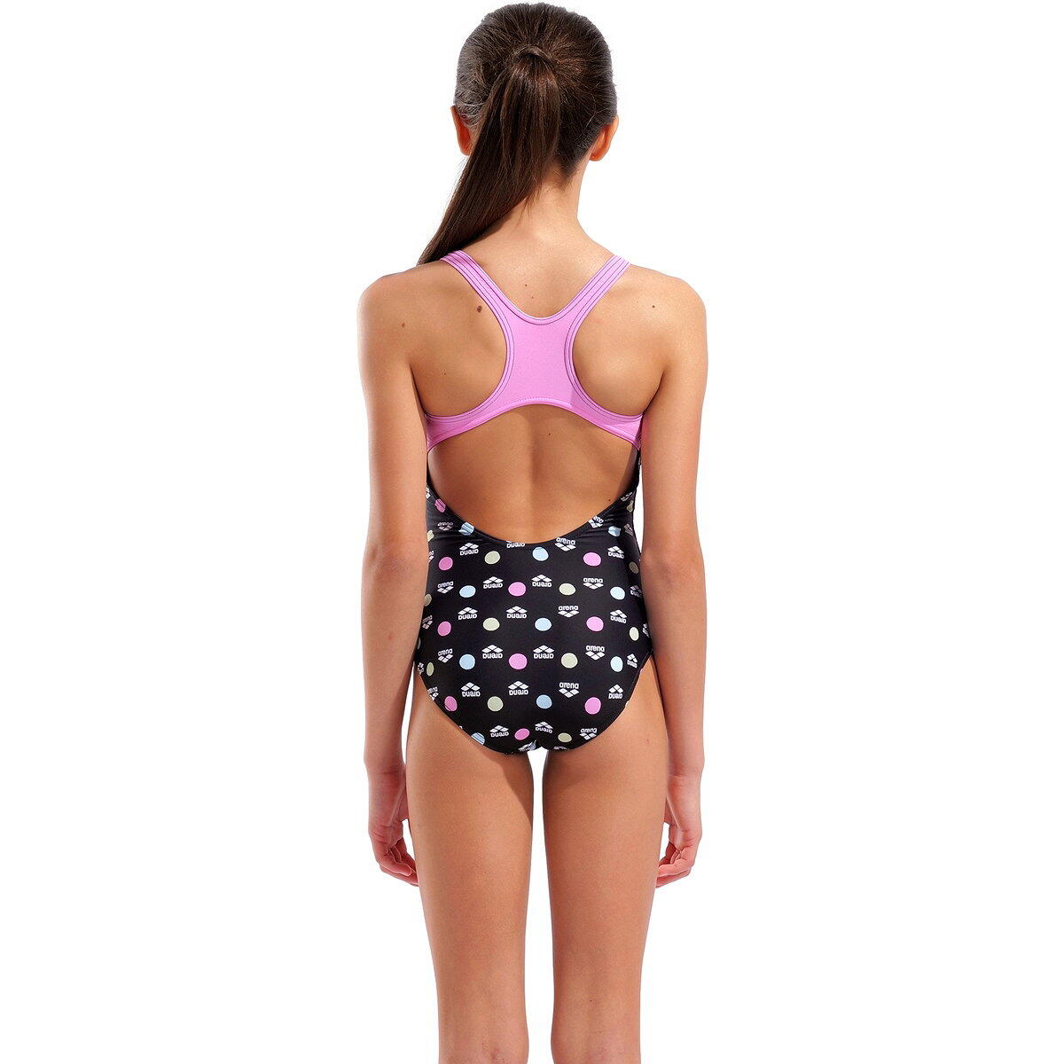 Maillot de bain - natation - fille - noir/rose 2/5