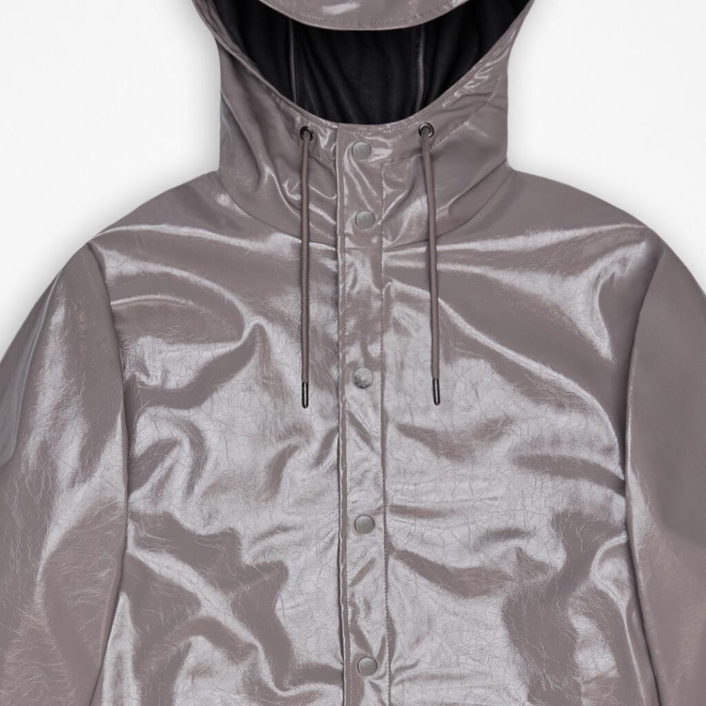Kurtka RAINS 12010R LONG JACKET W3 Fioletowy 3/4
