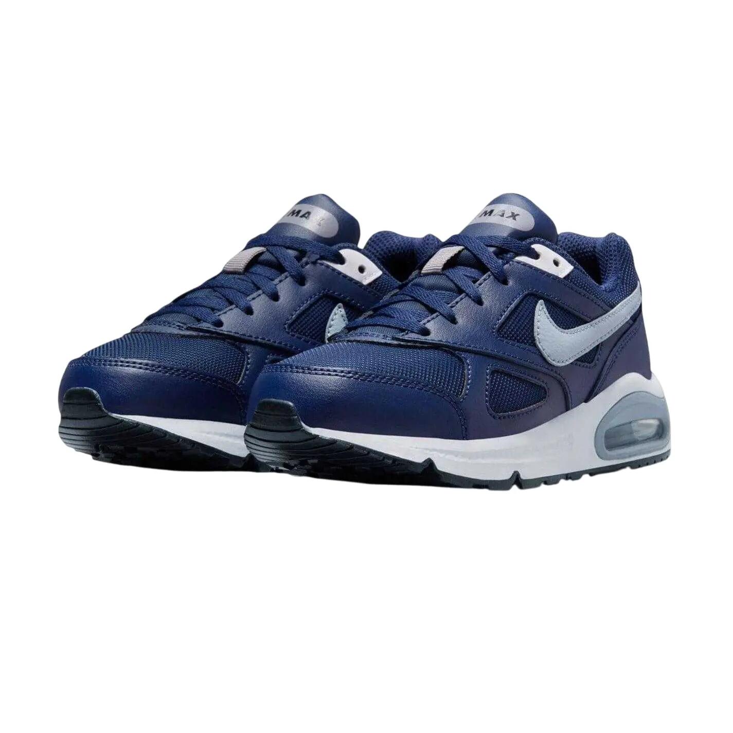 Boys Air Max Leather Trainers (Navy/Grey) 5/5