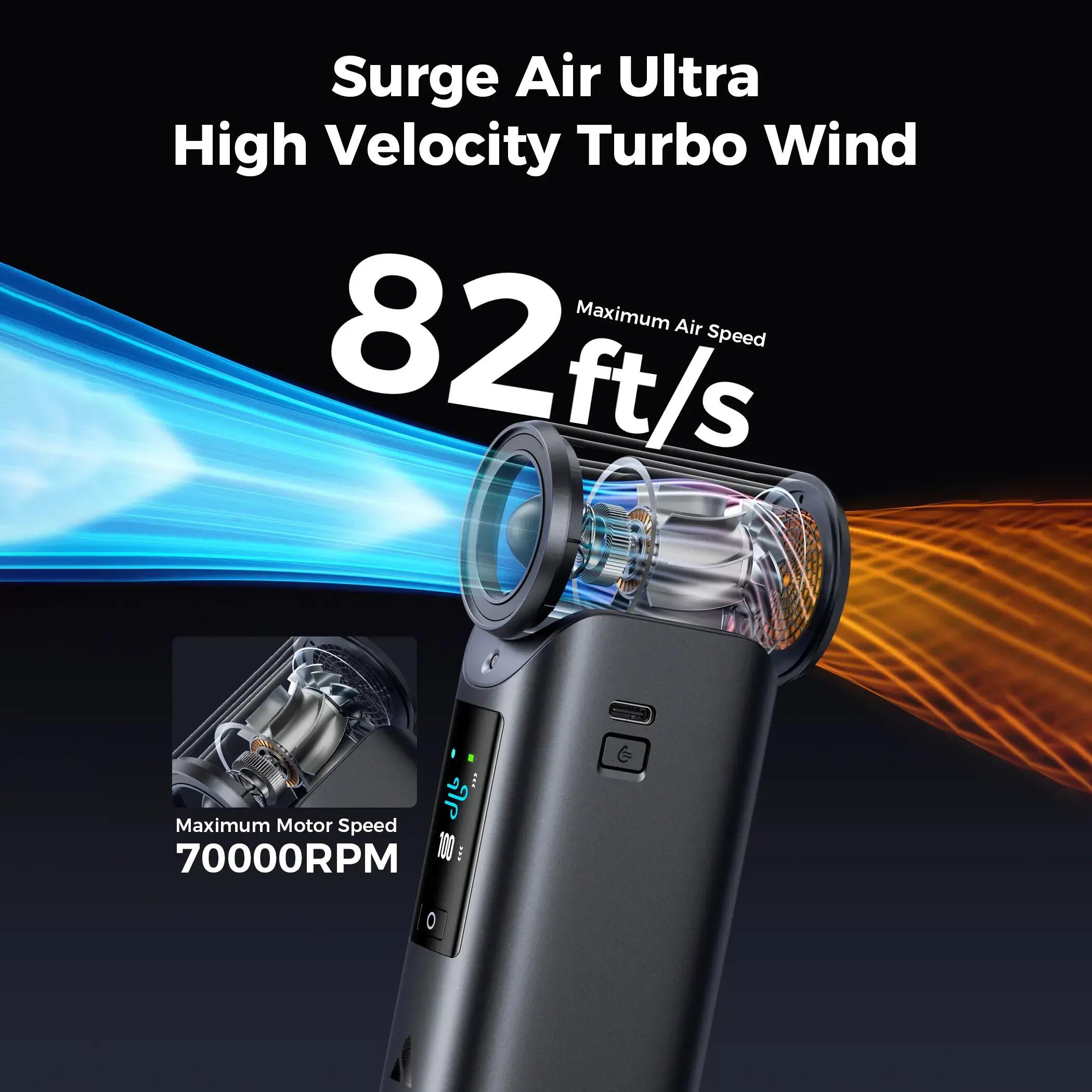 Aecooly Cold Air Ultra wentylator z mgiełką, 7000 mAh, do 10h, szary 9/9