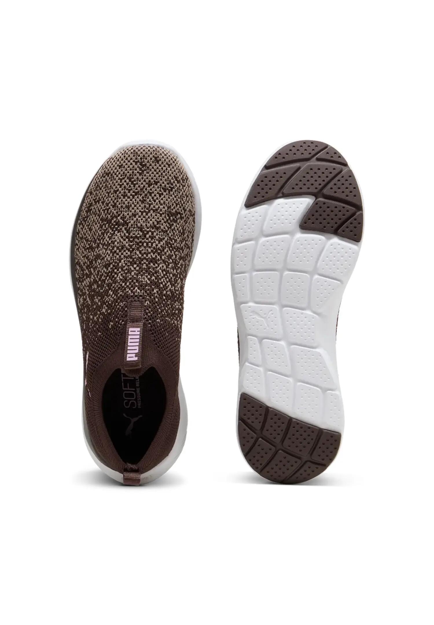 Puma Softride Premier Slip-On Strick-Schuhe Damen 309834 20 Chocolate -Gray 3/6