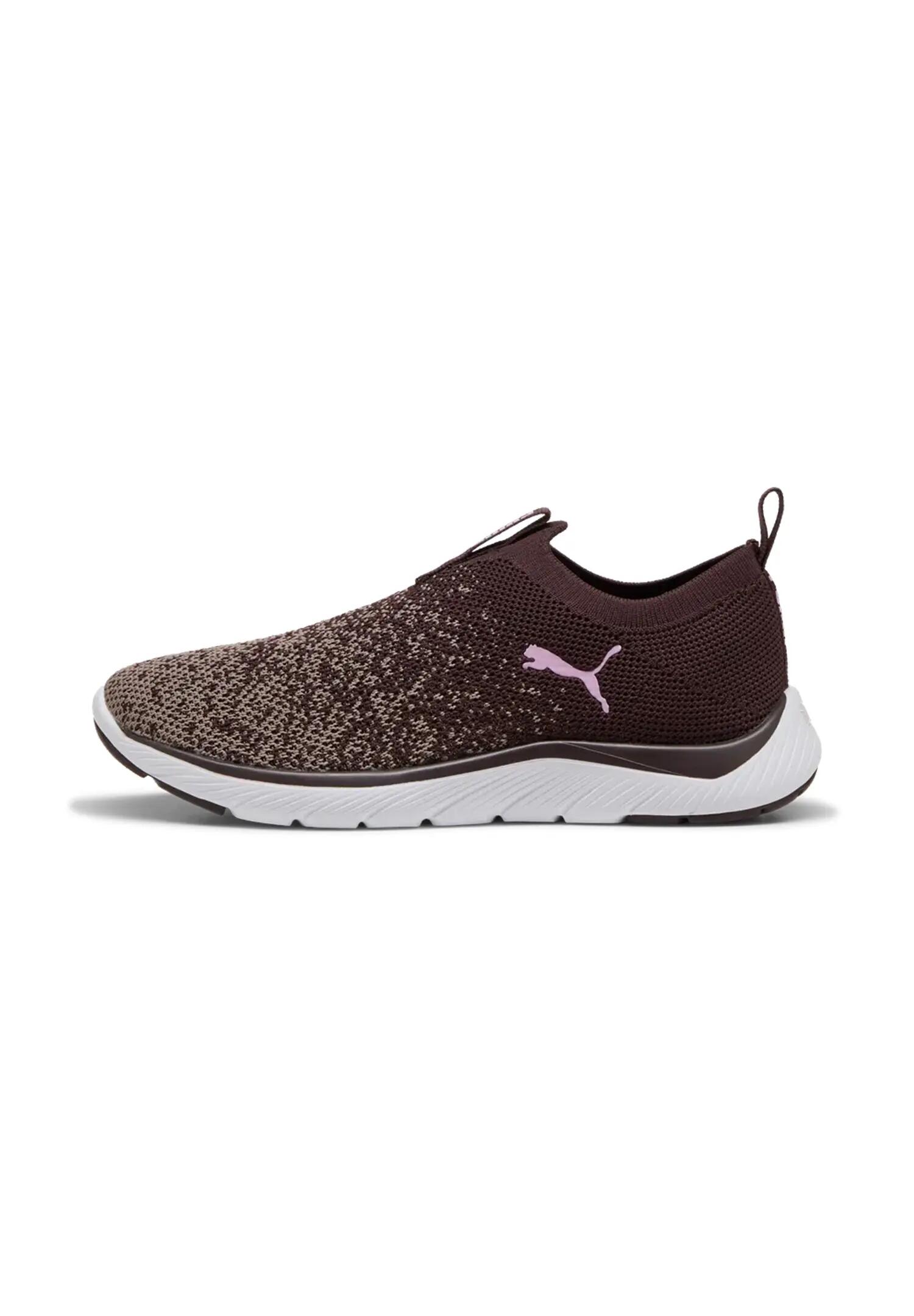 Puma Softride Premier Slip-On Strick-Schuhe Damen 309834 20 Chocolate -Gray 2/6