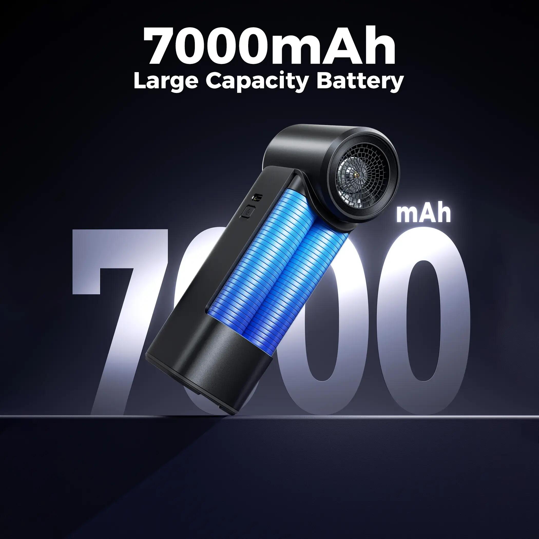 Aecooly Cold Air Ultra wentylator z mgiełką, 7000 mAh, do 10h, szary 2/9
