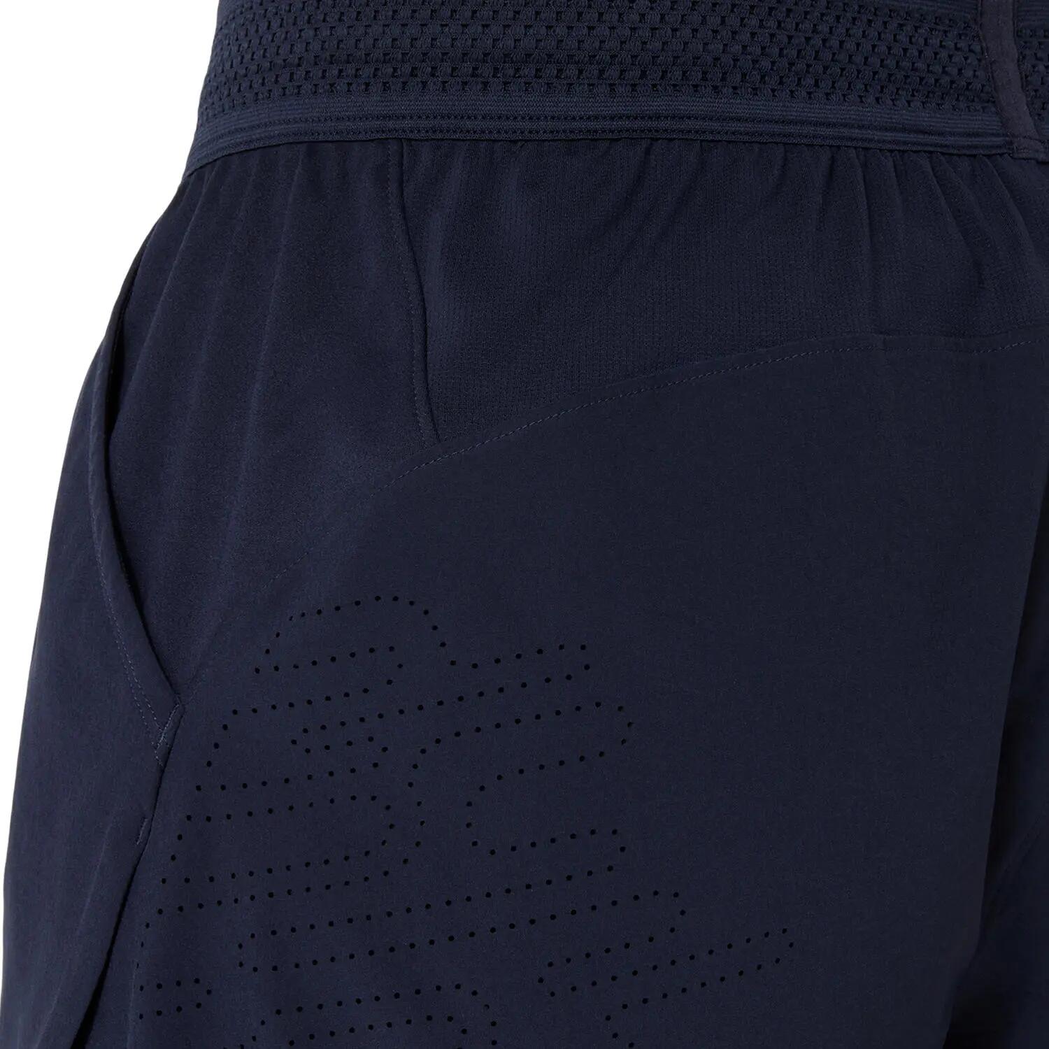 Short homme bleu marine découpé au laser de 18 cm 4/4