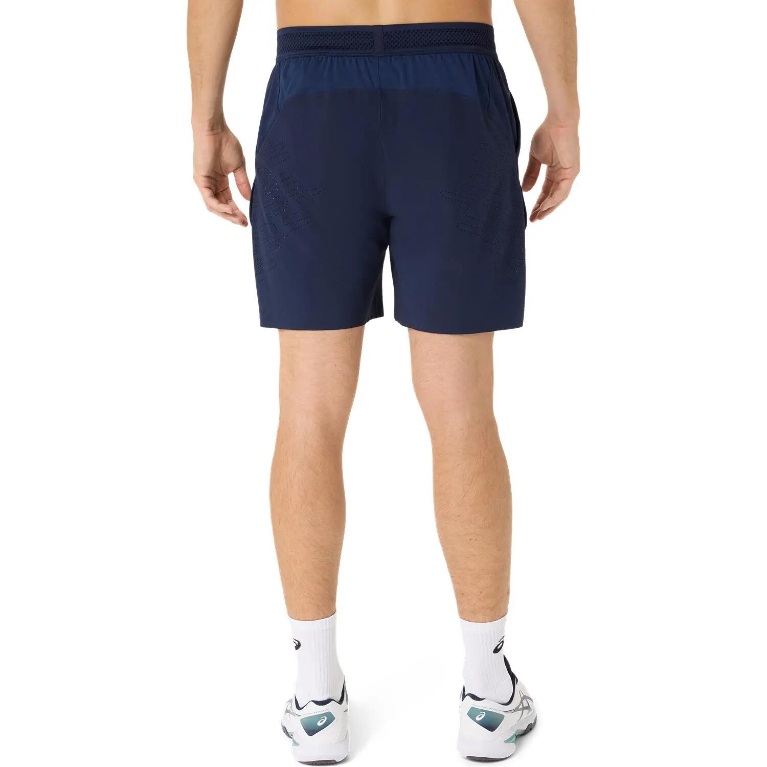 Short homme bleu marine découpé au laser de 18 cm 2/4
