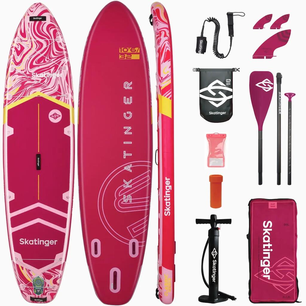 SKATINGER Prana Pink inflatable SUP 320x81x15 cm (10'6'') allround