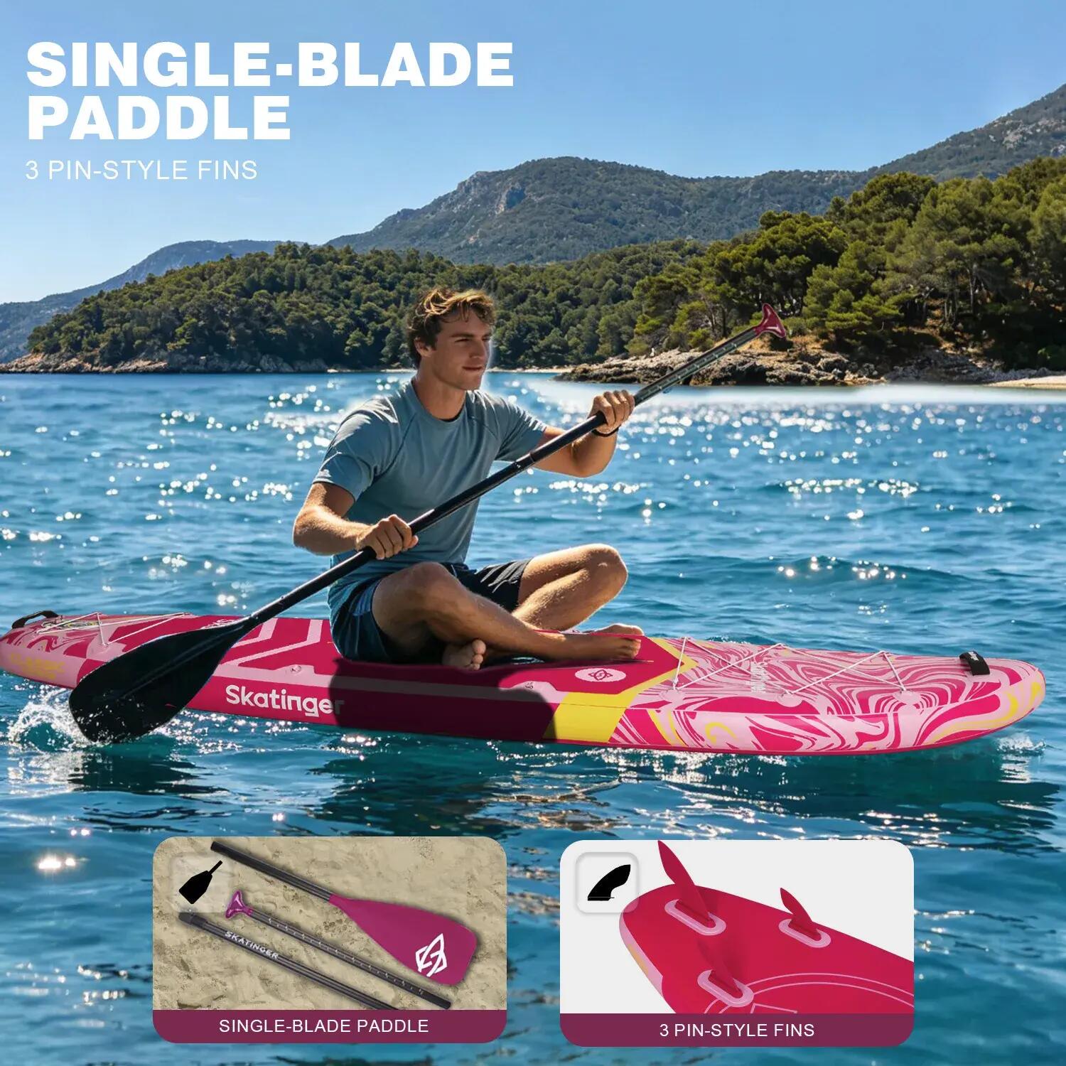 SKATINGER Prana Pink tavola SUP gonfiabile 320x81x15 cm (10'6'') versatile 5/6