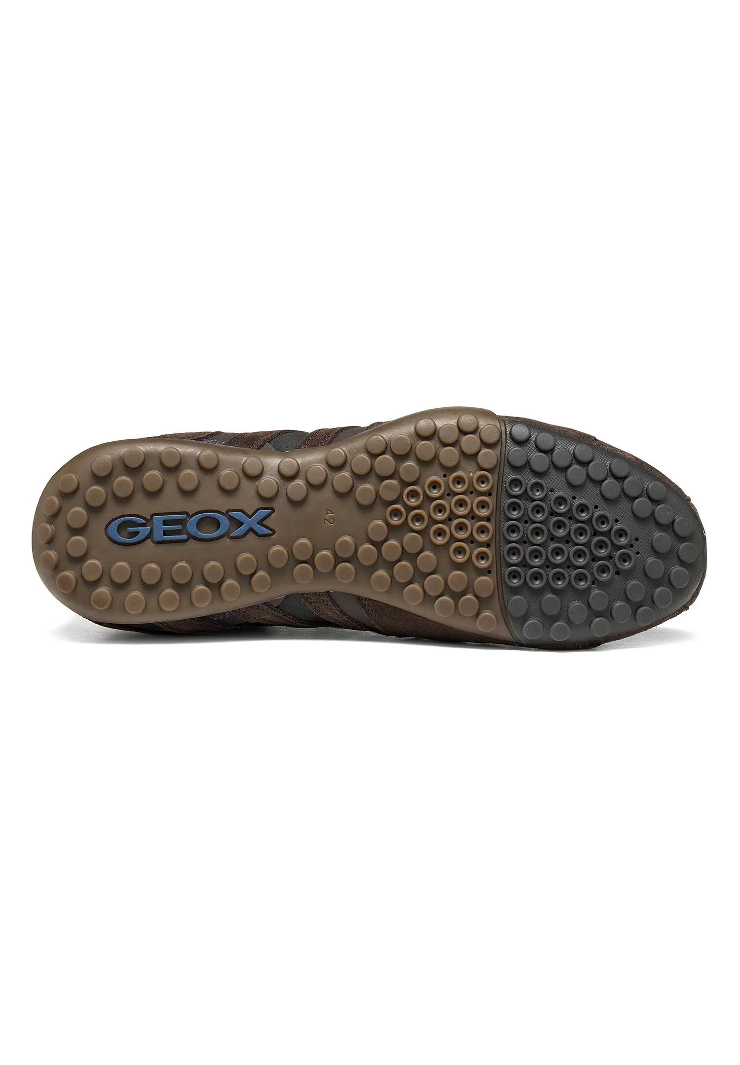 Geox U Snake K Herren Sneaker U4207K 022EK C6222 Wildleder Schuhe Braun 5/5