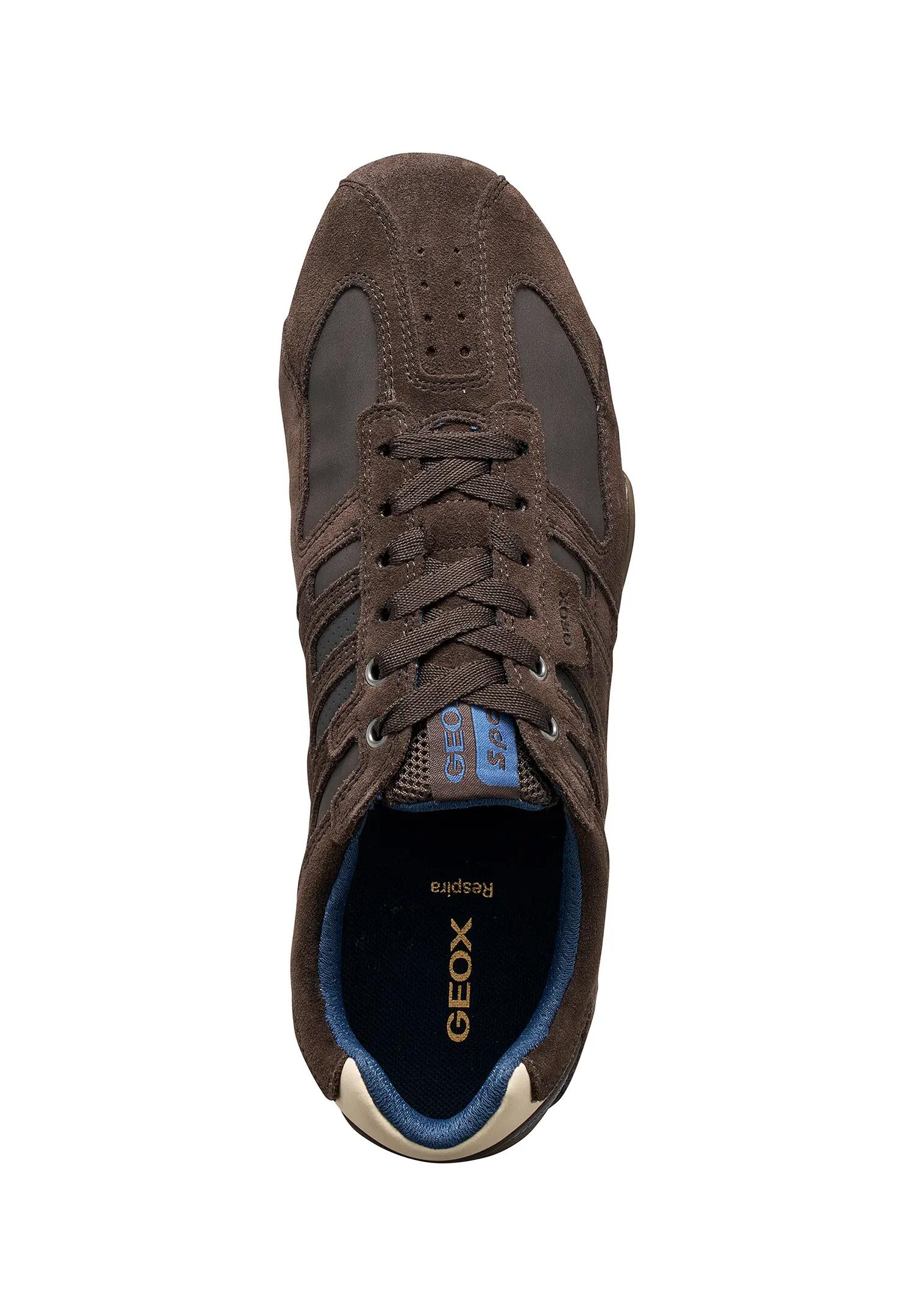 Geox U Snake K Herren Sneaker U4207K 022EK C6222 Wildleder Schuhe Braun 4/5