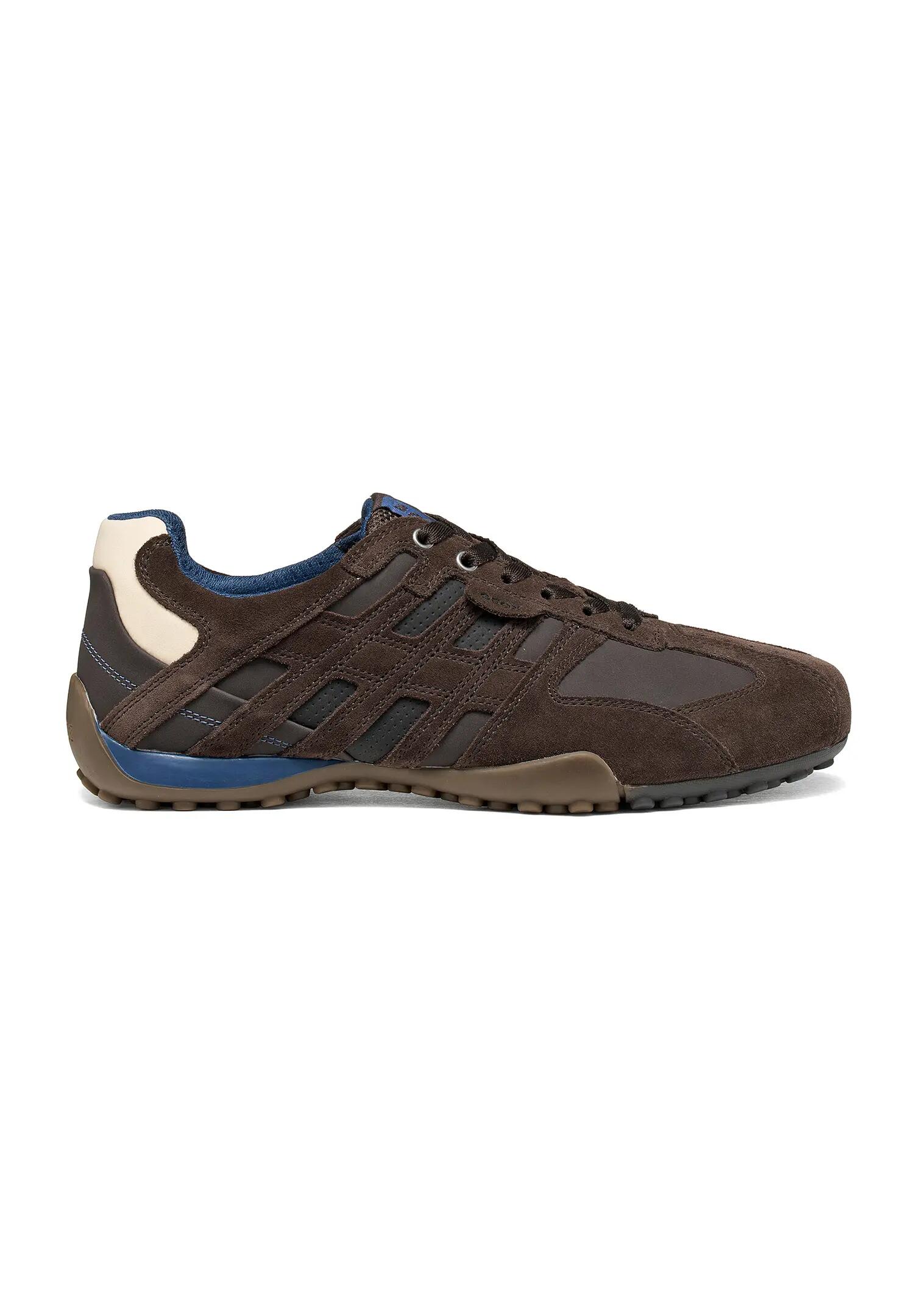 Geox U Snake K Herren Sneaker U4207K 022EK C6222 Wildleder Schuhe Braun 2/5