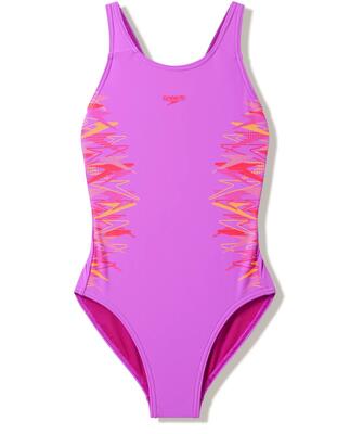 Eén stuk zwempak spierplaatsing meisje speedo