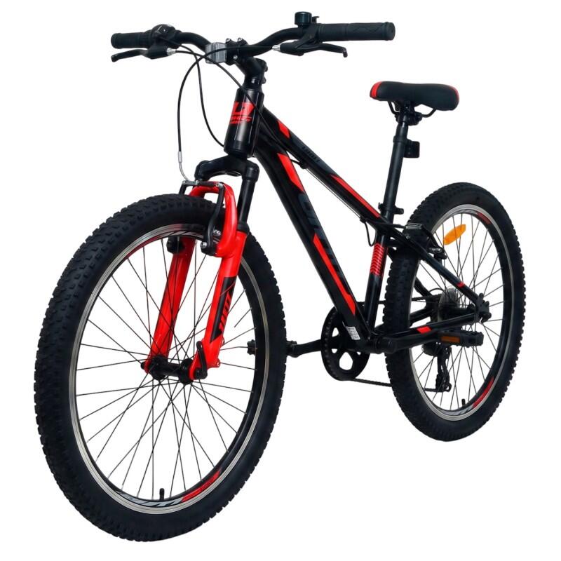 Bicicleta UMIT SPARTAN X 24 JUNIOR 24" Cinza/Vermelho 2/3