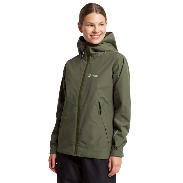 Veste de pluie - femmes - imperméable - wingra - vert foncé 1/1