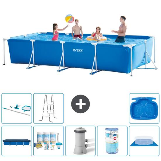 Piscine Tubulaire Rectangulaire - 450x220x84 cm - 9-pièces S40277