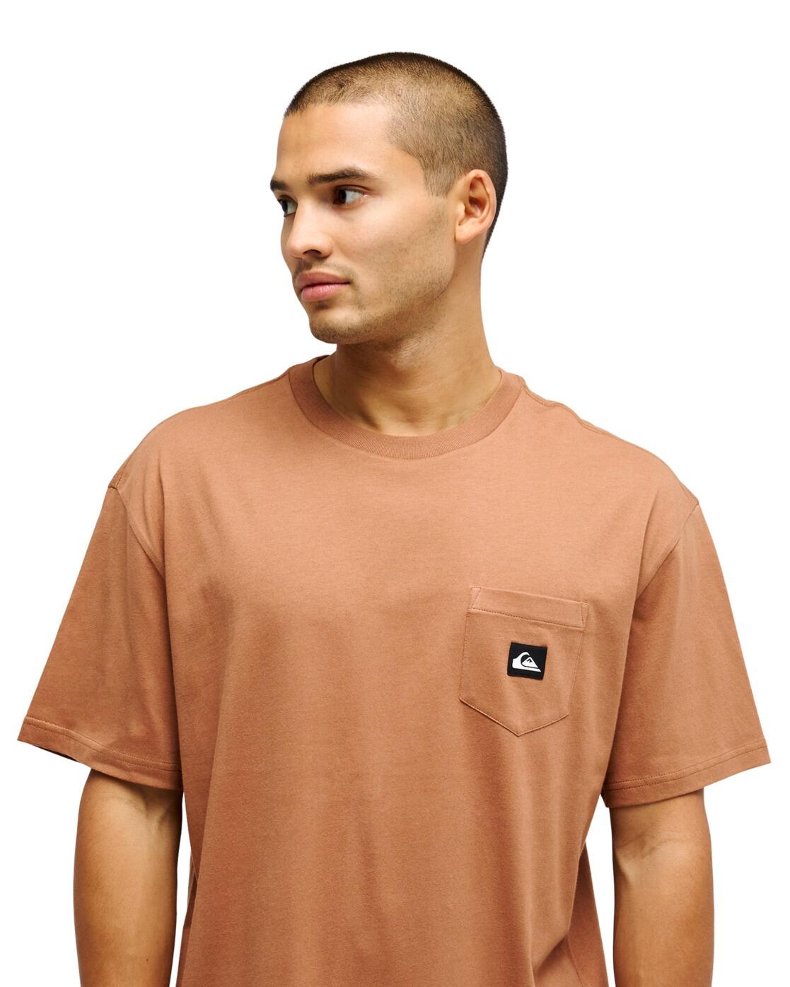 T-shirt met korte mouwen SALT WATER POCKET Braun Heren 4/4