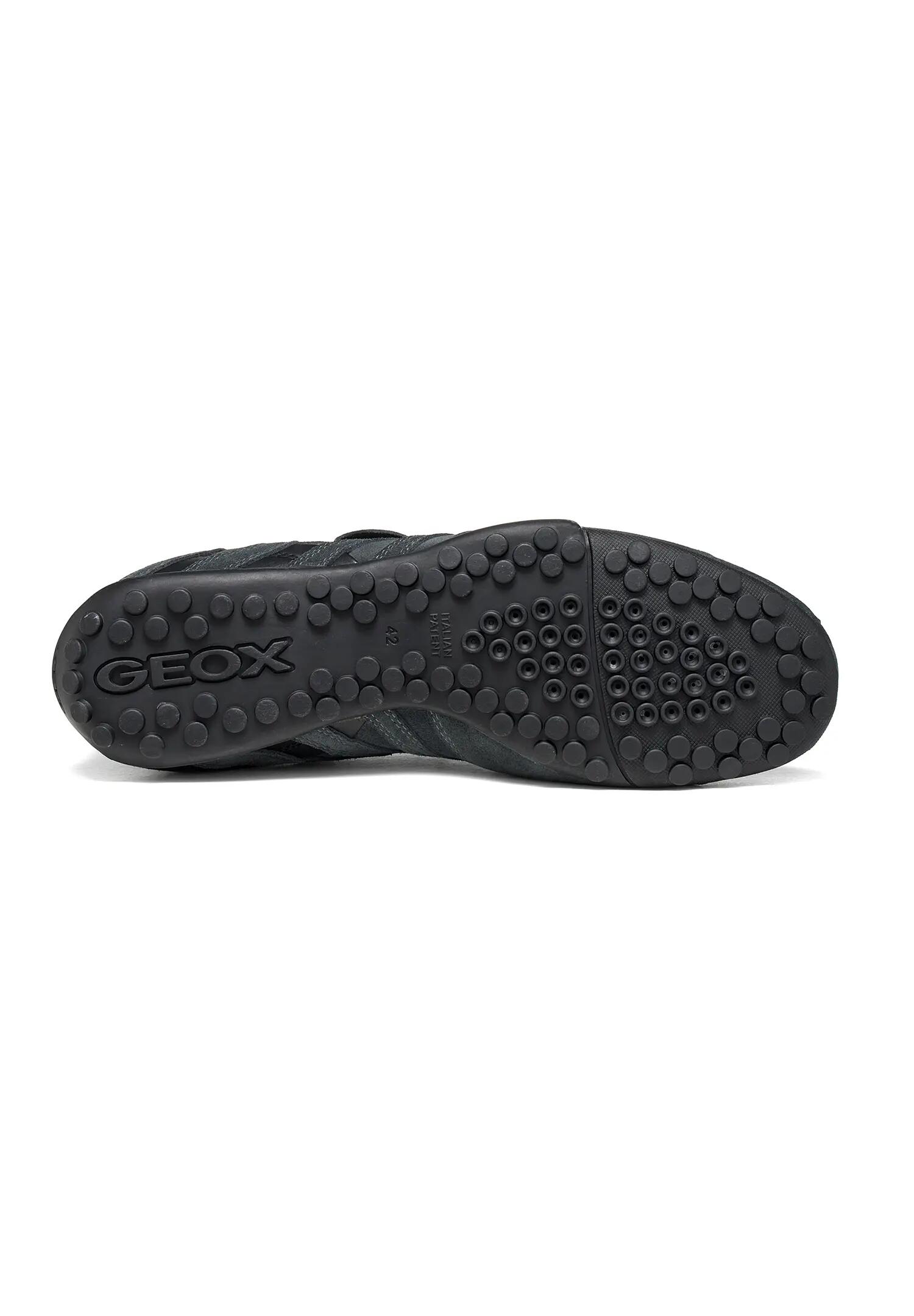 Geox SNAKE Herren Leder Sneaker U66NVA 022BC C9004 Schnürschuh dunkelgrau 6/6