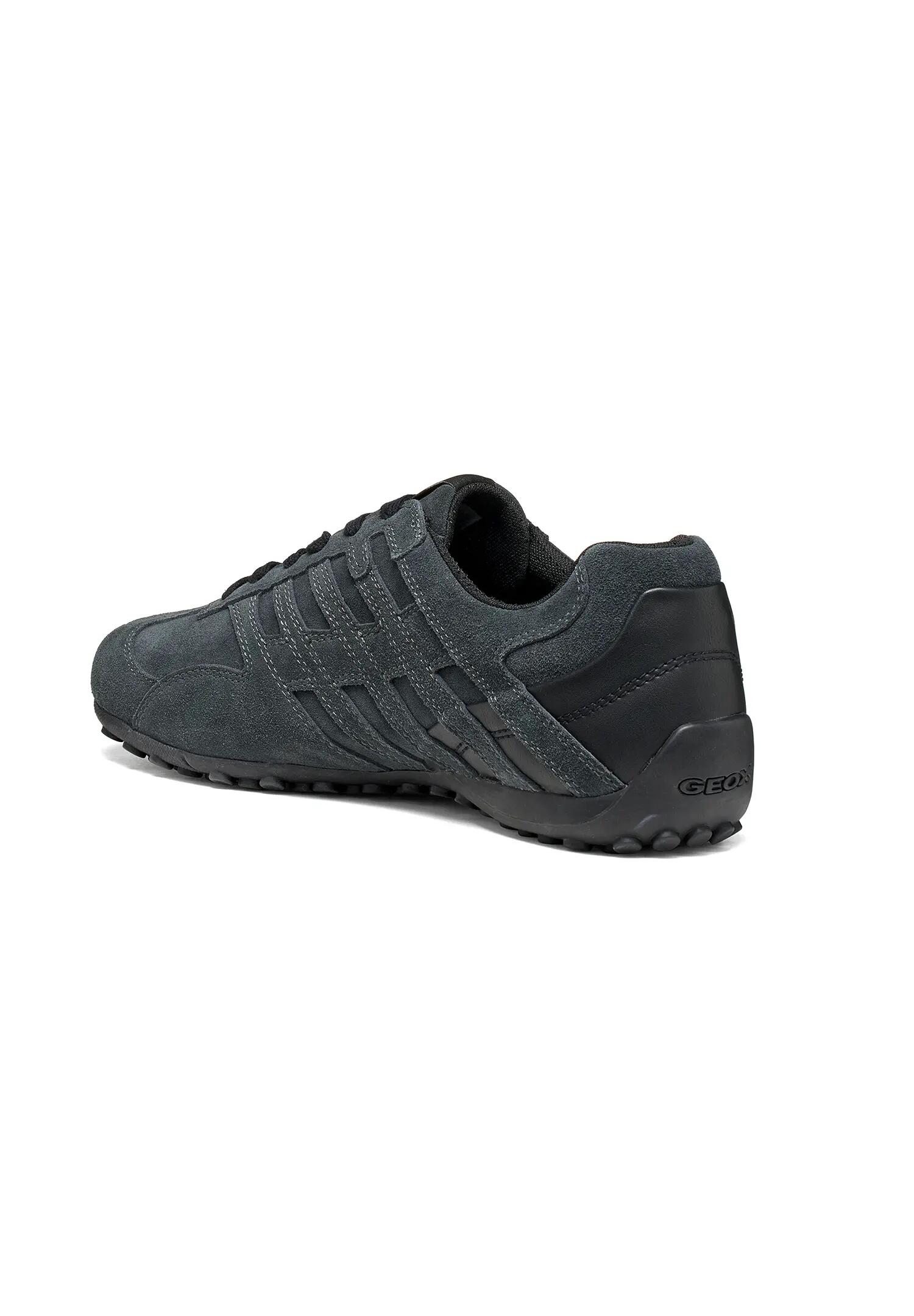 Geox SNAKE Herren Leder Sneaker U66NVA 022BC C9004 Schnürschuh dunkelgrau 4/6