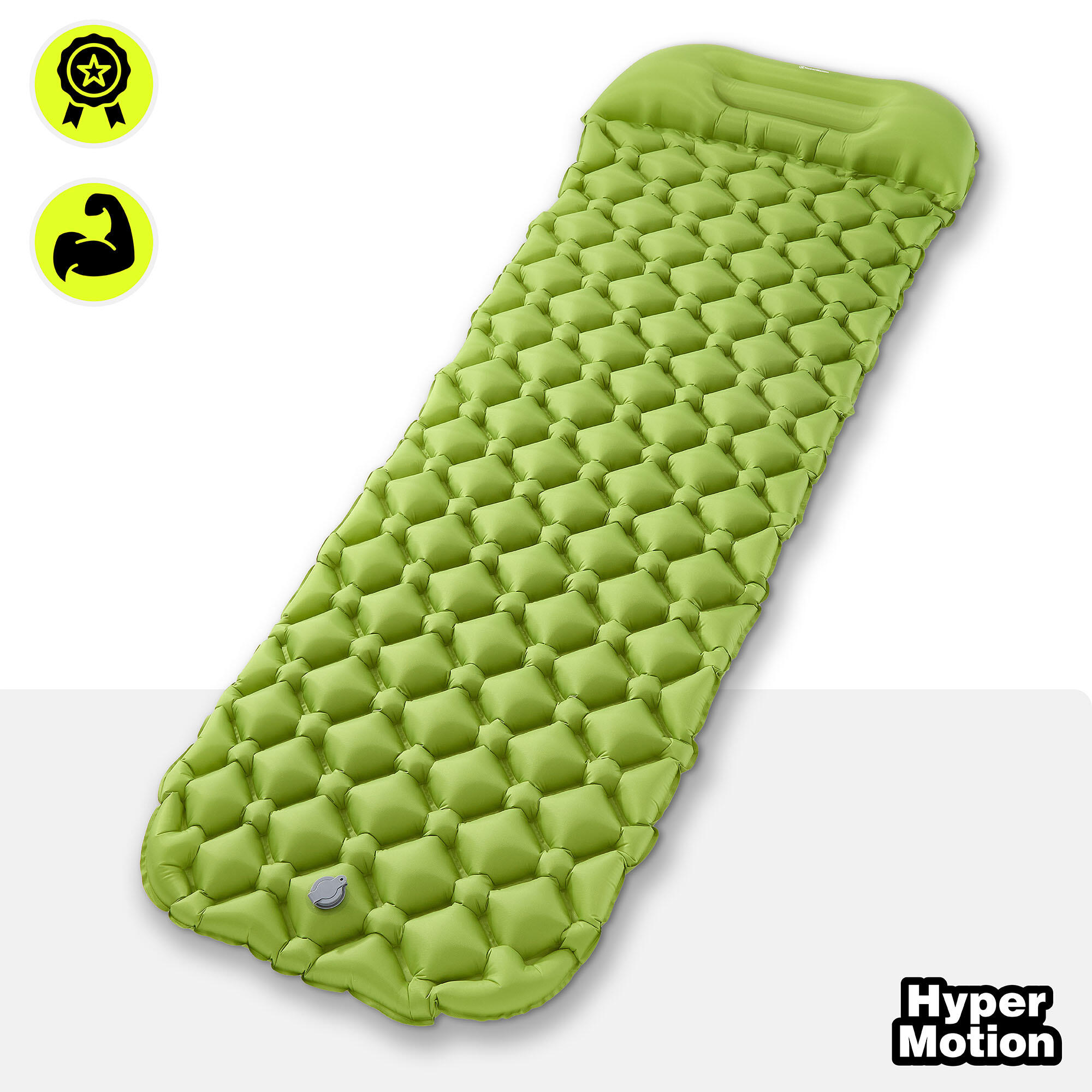 Materassino gonfiabile ultraleggero da campeggio verde 4/10