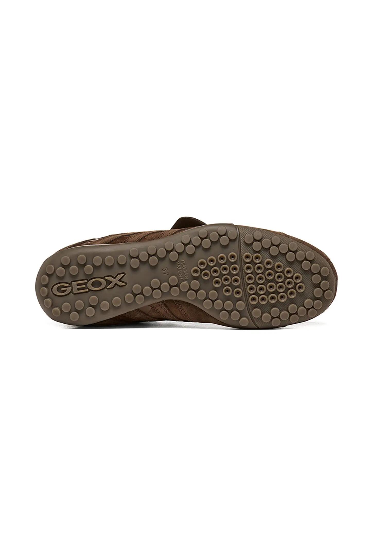 Geox SNAKE Herren Leder Sneaker U66NVA 022BC C6006 Schnürschuh dunkelbraun 4/4