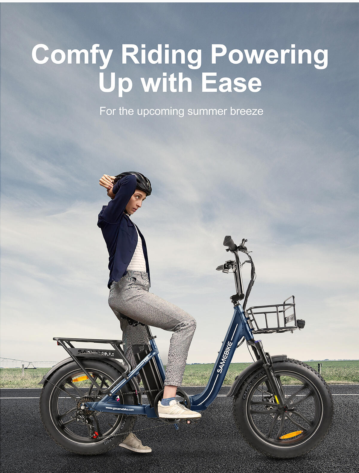 Bicicleta eléctrica para adultos SAMEBIKE C05PRO Batería 36V 13Ah 9/15