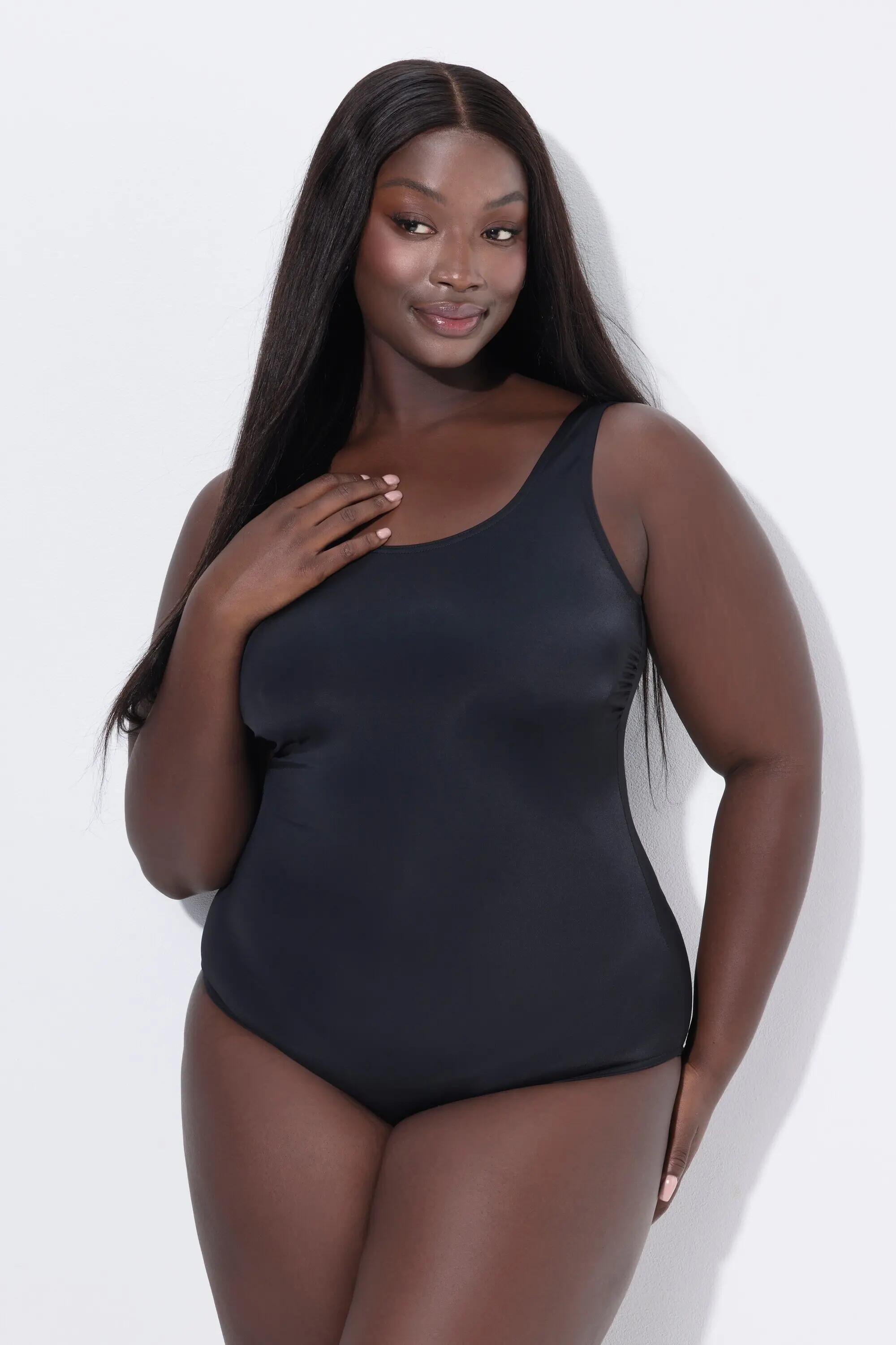 Damen Badeanzug extraweiches Futter seitliche Raffung 10/12