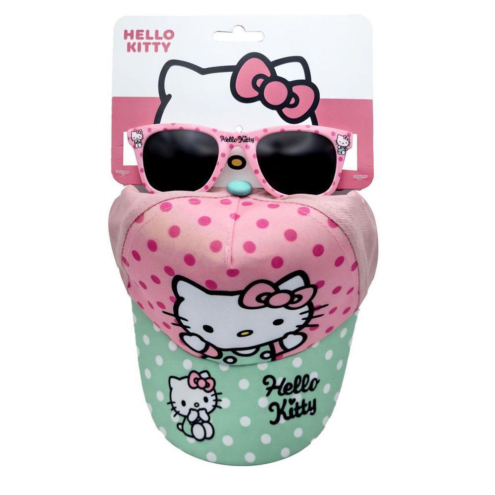 Kit Casquette + Lunette de Soleil Bleu/Rose Enfant Sport Zone Hello Kitty 2/4