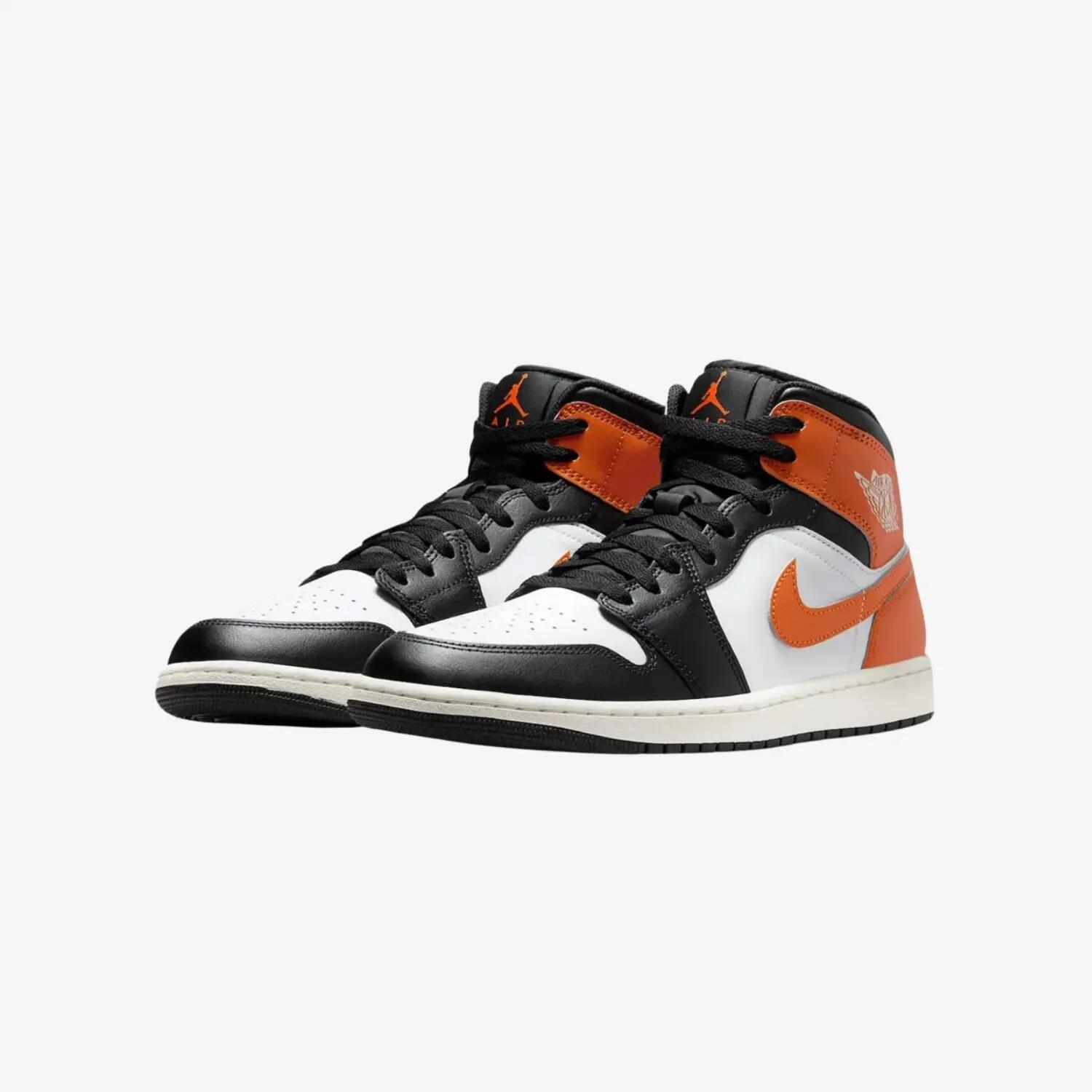 Jordan 1 Mid 'Black Toe Starfish'