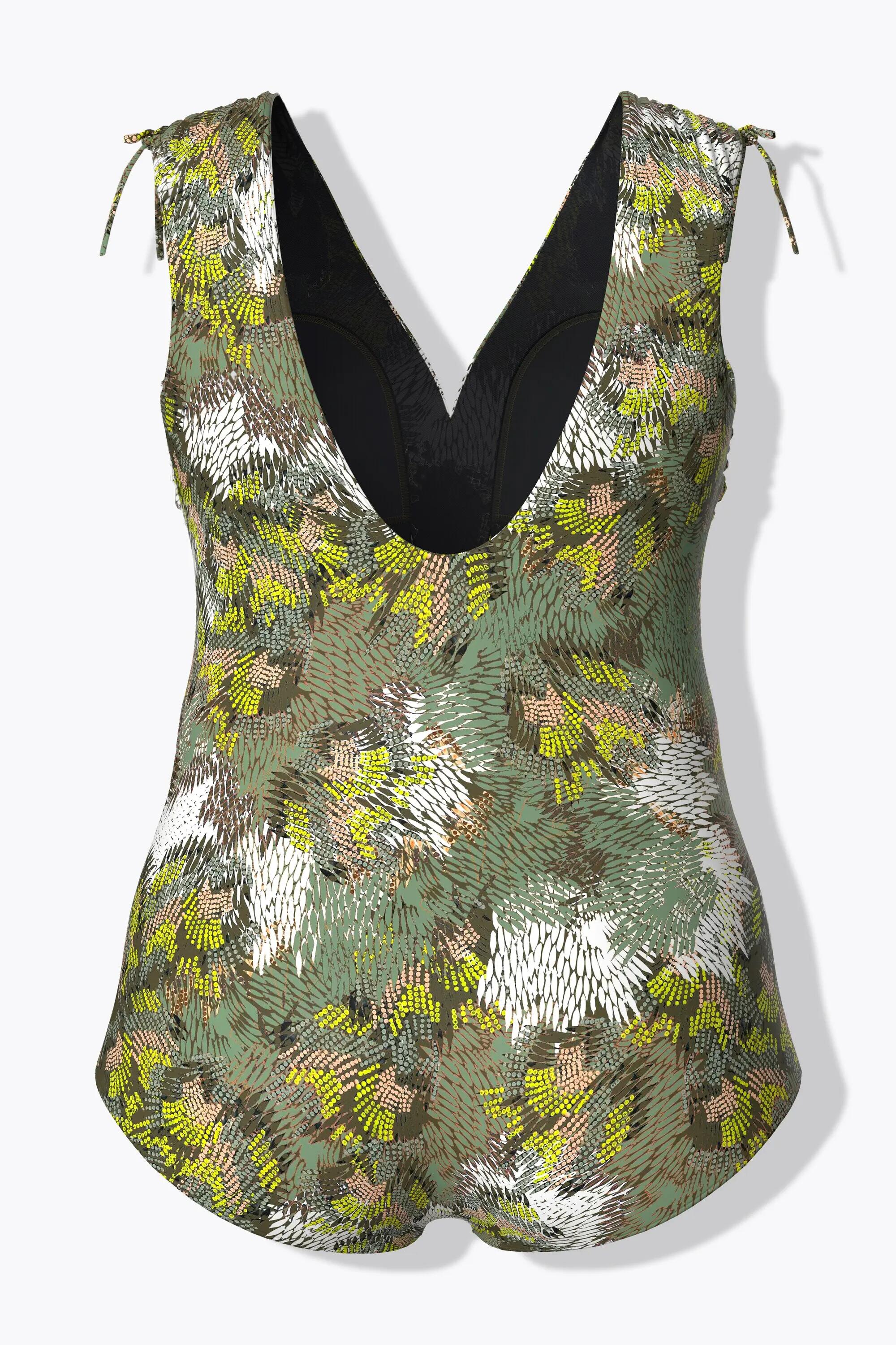 Femme Maillot de bain à bonnets souples motif jungle matière recyclée 7/7