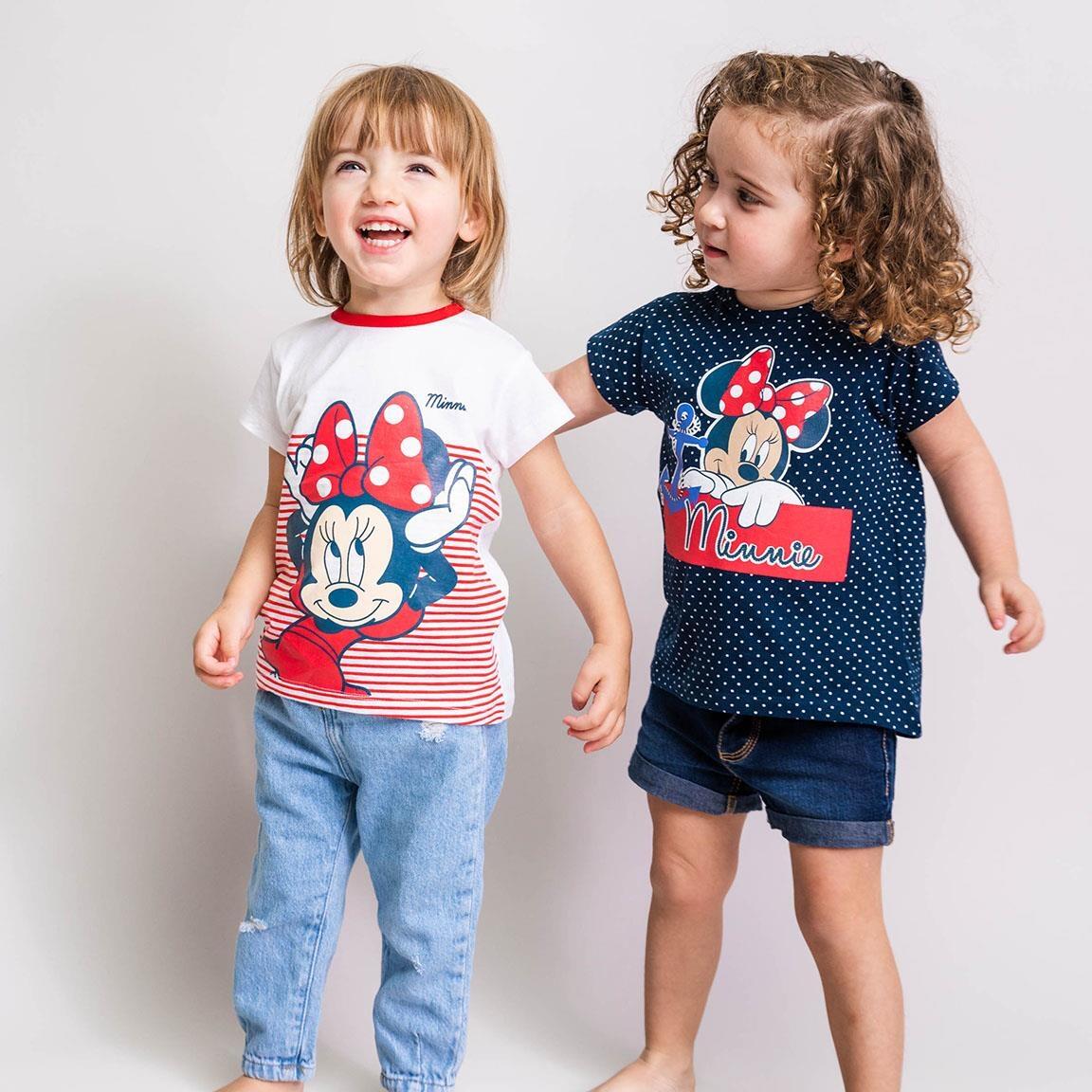 Pacote com 2 camisetas sortidas da Minnie bebê 4/5