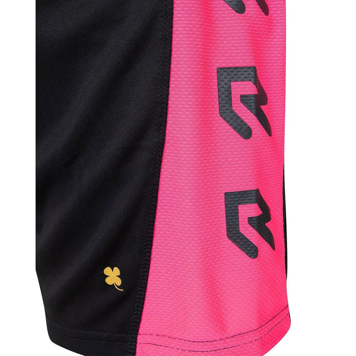 Shorts - Teamsport - Kinderen - Ademend - Fluo Roze/Zwart 4/4