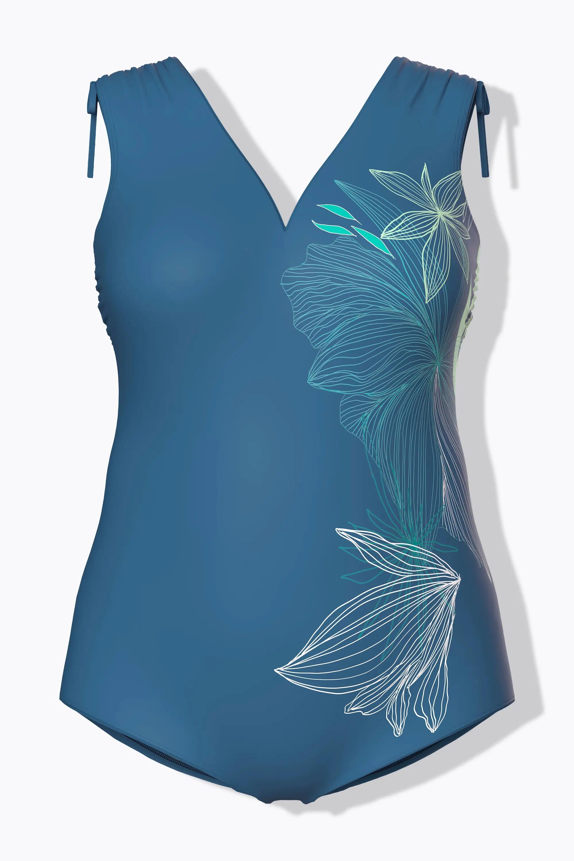 Femme Maillot de bain avec bonnets souples décolleté en forme de cœur 6/7