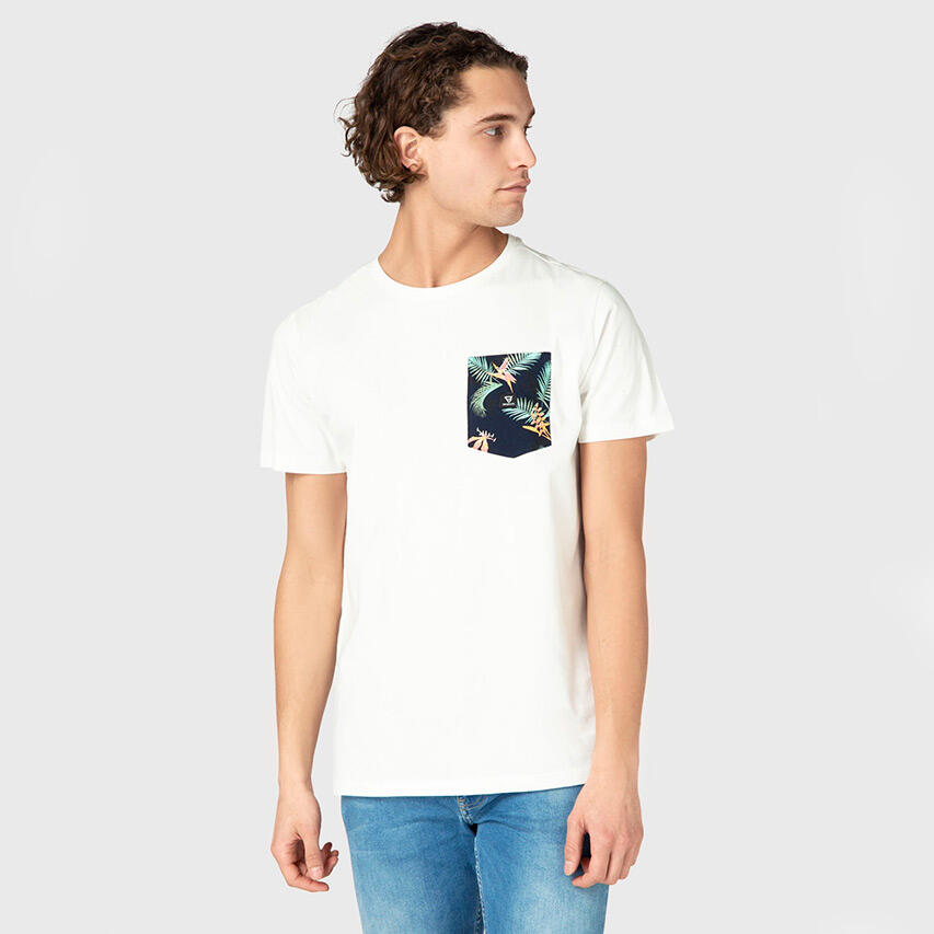 Heren O-hals Shirt Axle Wit 2/5