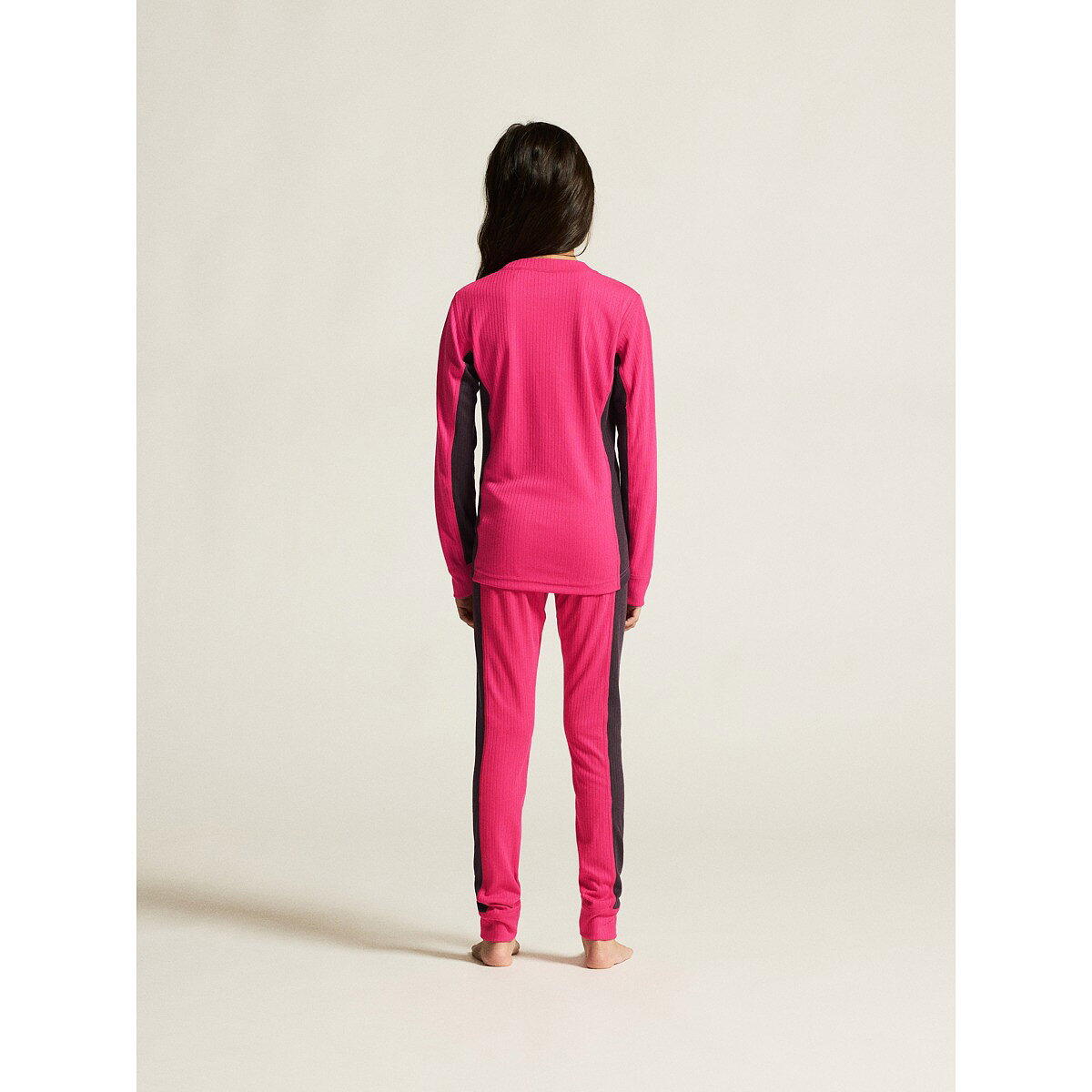 Kinder - Wintersport - Unterwäsche-Set - Core Dry - Rosa/Schwarz 4/5