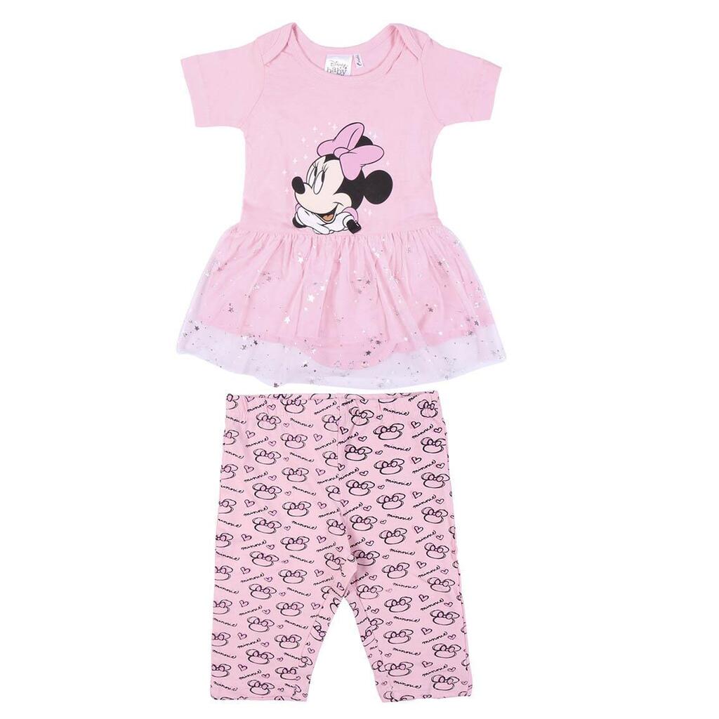 Minnie Mouse 2-Piece Set with Tulle and Pink Leggings 24 Months