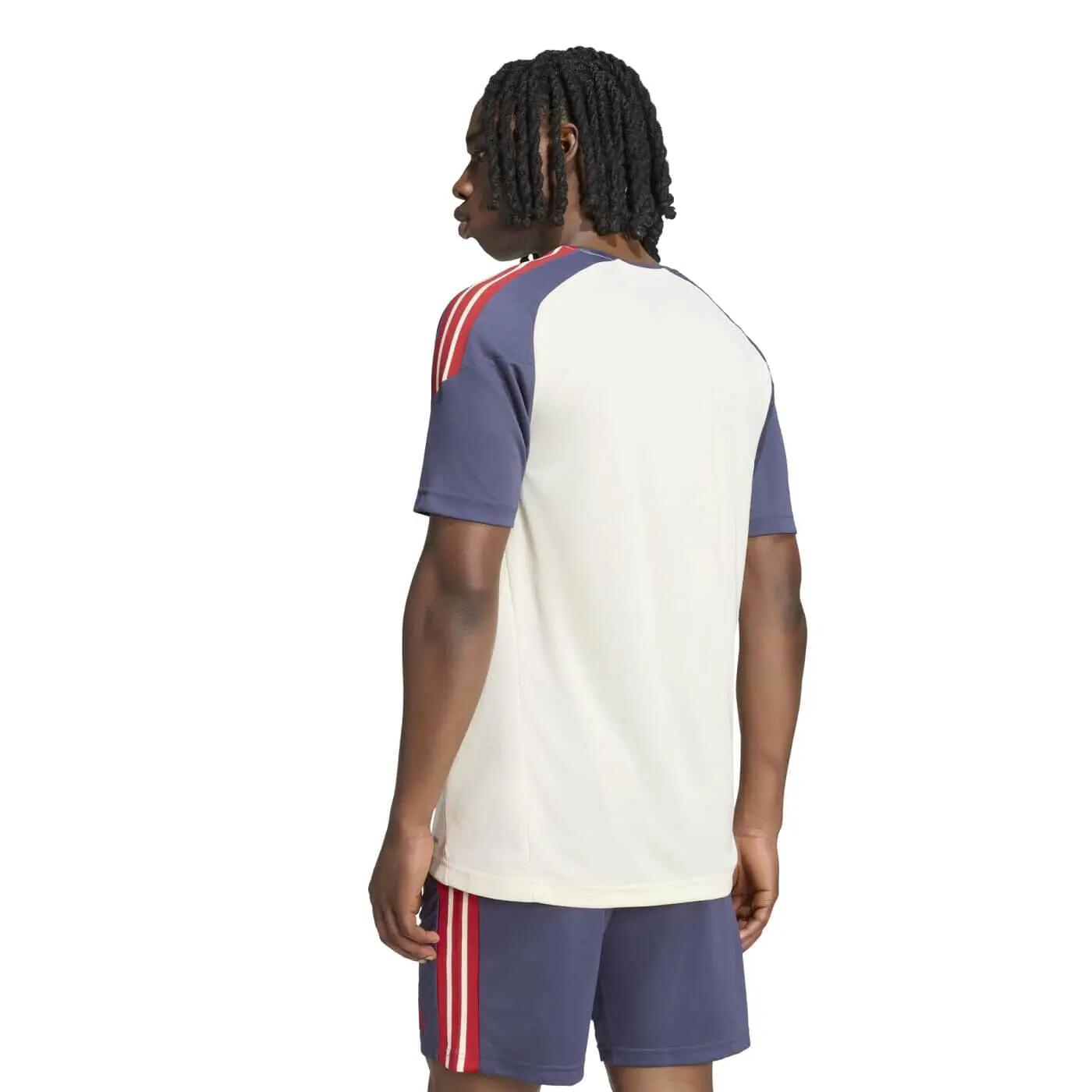 T-shirt adidas Performance France Rugby Beige e blu ombra 2/7