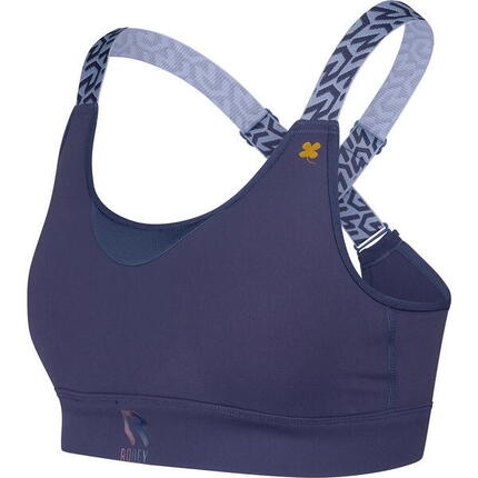 Brassière sport - Femme - Soutien moyen, bretelles réglables - Marine