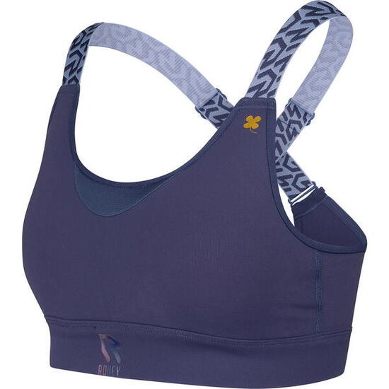 Brassière sport - Femme - Soutien moyen, bretelles réglables - Marine